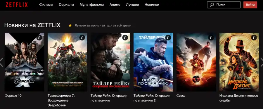Zetflix фильмы онлайн