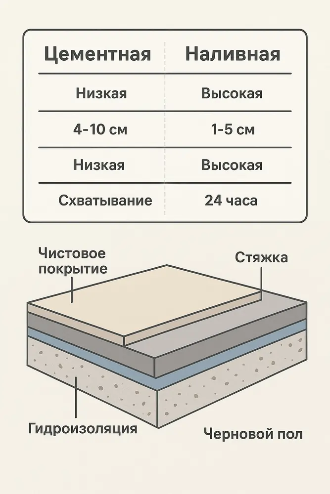 Схема структуры пола