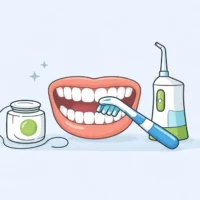 Как чистить дальние зубы