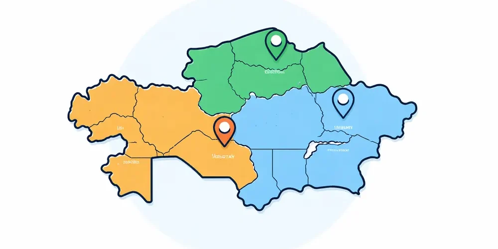 Новые регионы Казахстана